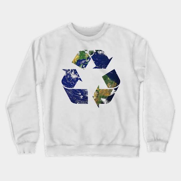 Reduce, Recycle, Reuse - Earth. Crewneck Sweatshirt by OriginalDarkPoetry